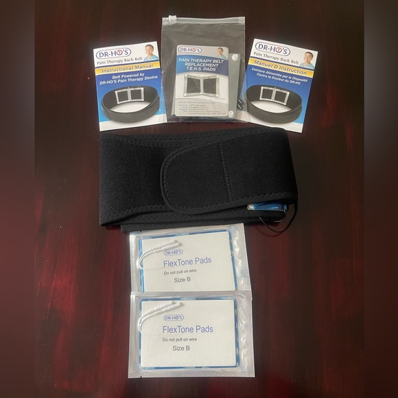 Dr-Ho’s Black Therapy Back Belt With Extras - Picture 1 of 9
